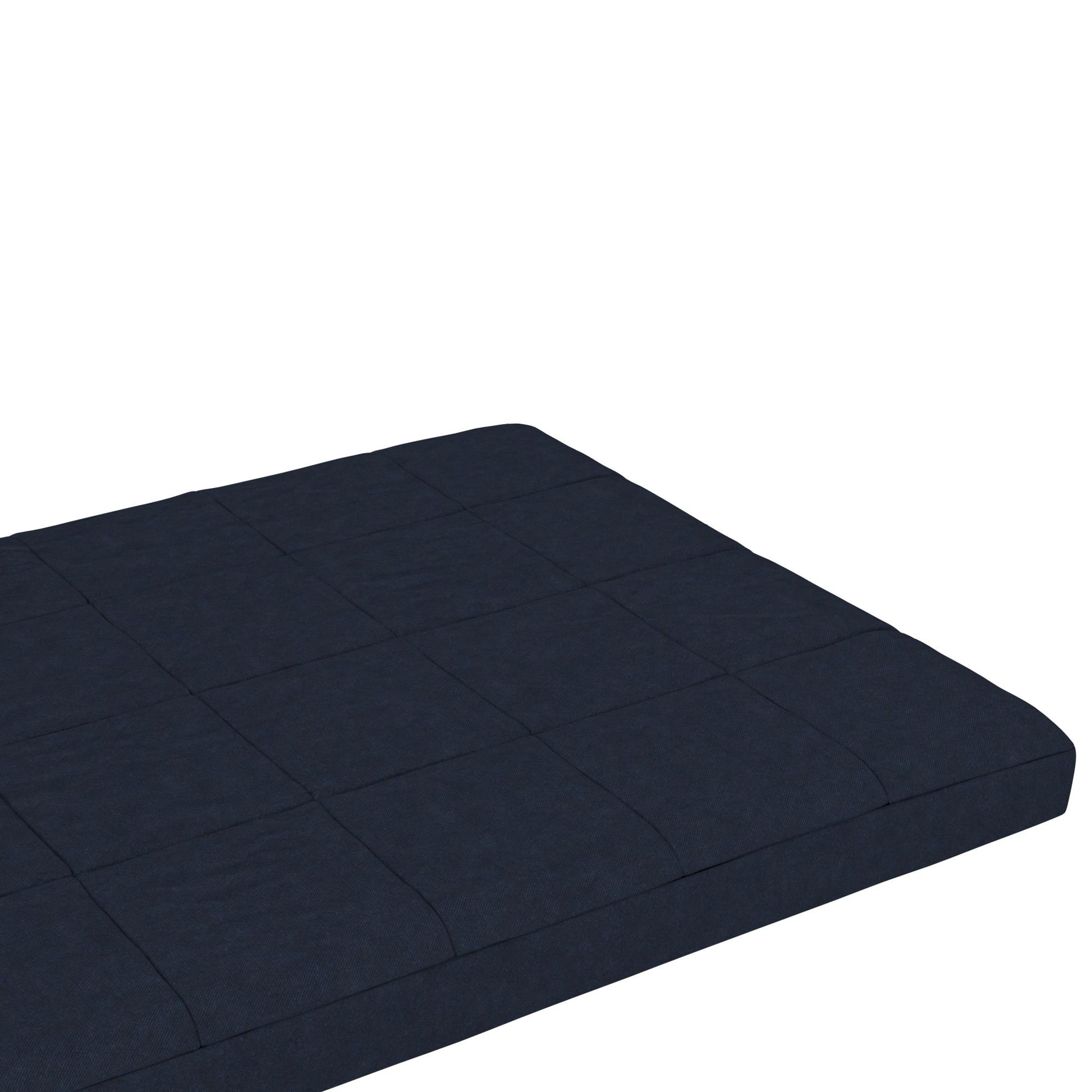 Lexi 6 Inch Quilted Thermobonded High Density Polyester Fill Futon Mattress - Blue - Full