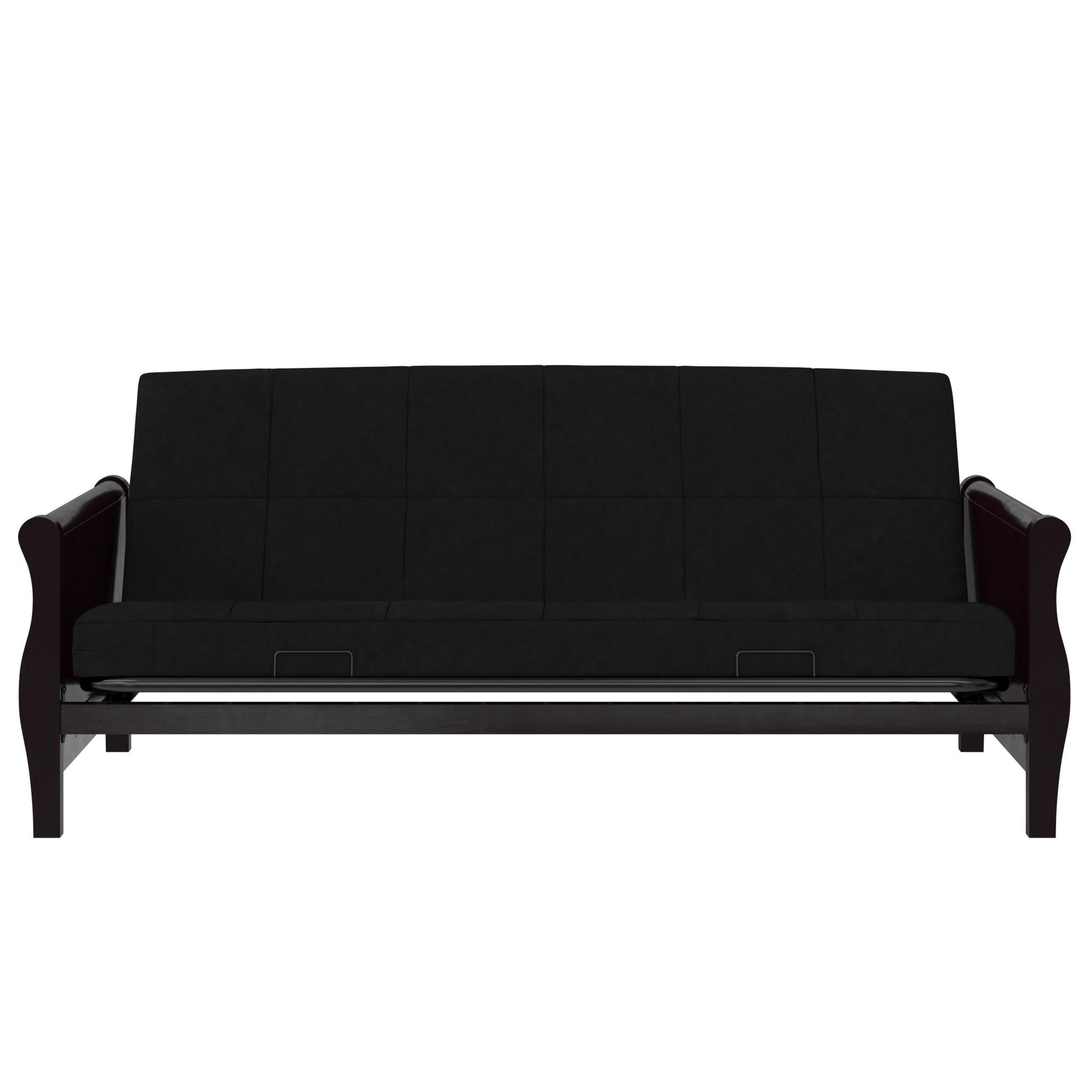 Lexi 6 Inch Quilted Thermobonded High Density Polyester Fill Futon Mattress - Black - Full