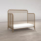 Ivy 3 in 1 Convertible Metal Crib - Gold