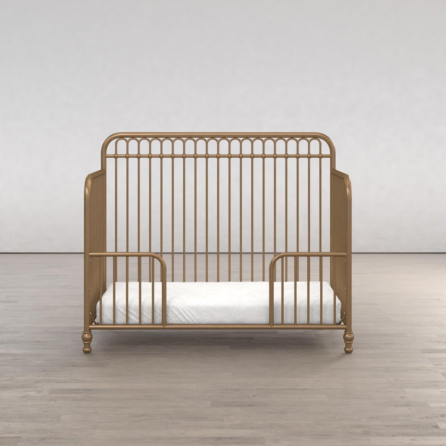 Ivy 3 in 1 Convertible Metal Crib - Gold