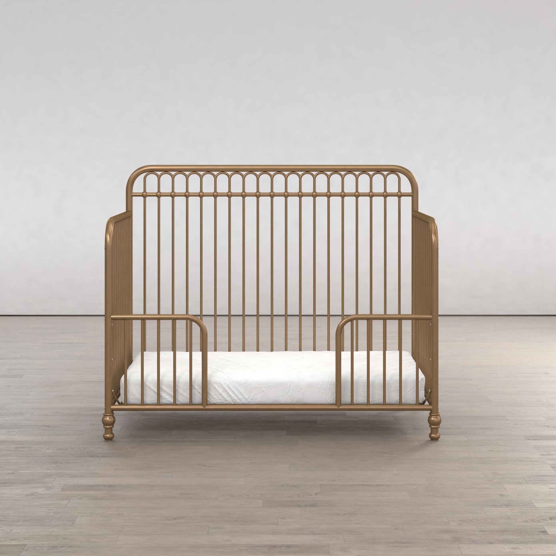 Ivy 3 in 1 Convertible Metal Crib - Gold