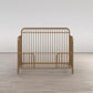 Ivy 3 in 1 Convertible Metal Crib - Gold