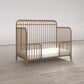 Ivy 3 in 1 Convertible Metal Crib - Gold