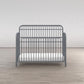 Ivy 3 in 1 Convertible Metal Crib - Dove Gray