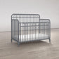 Ivy 3 in 1 Convertible Metal Crib - Dove Gray