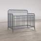 Ivy 3 in 1 Convertible Metal Crib - Dove Gray