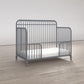 Ivy 3 in 1 Convertible Metal Crib - Dove Gray