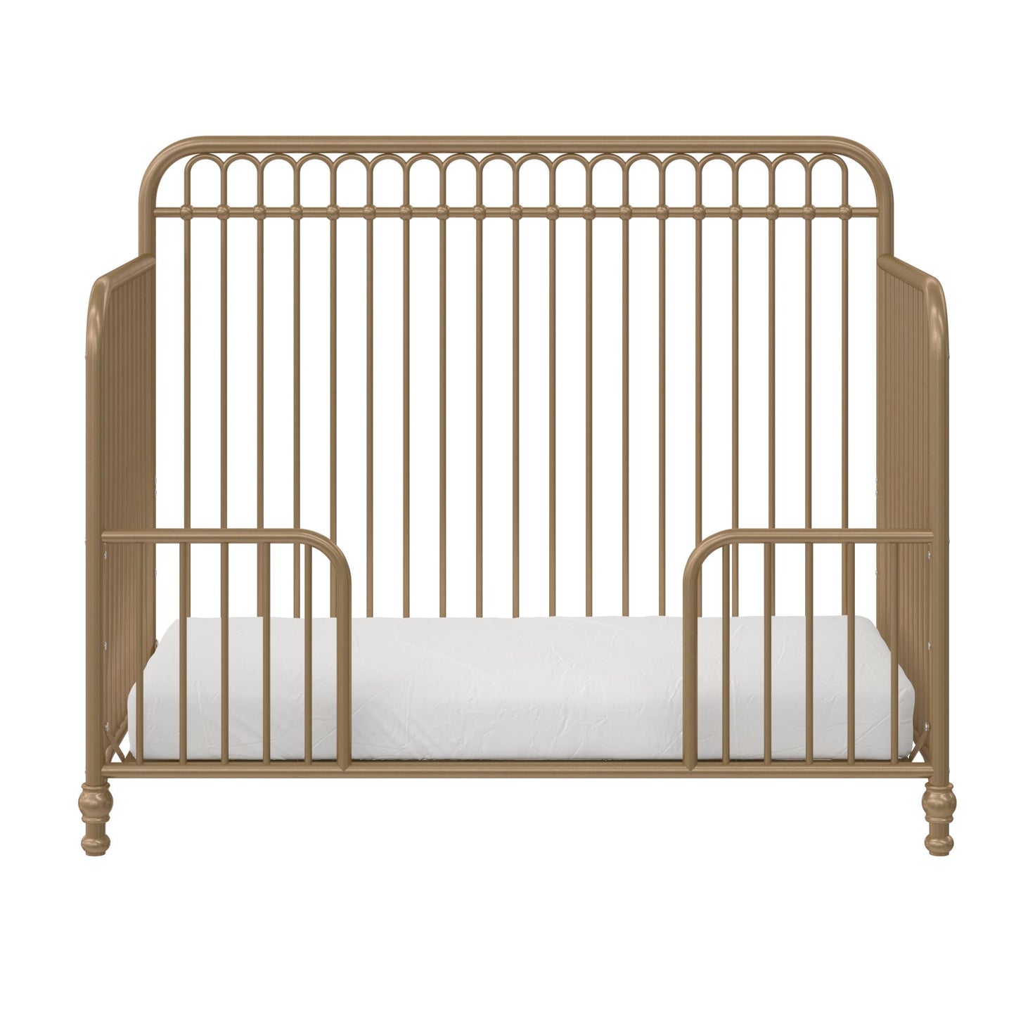 Ivy 3 in 1 Convertible Metal Crib - Gold