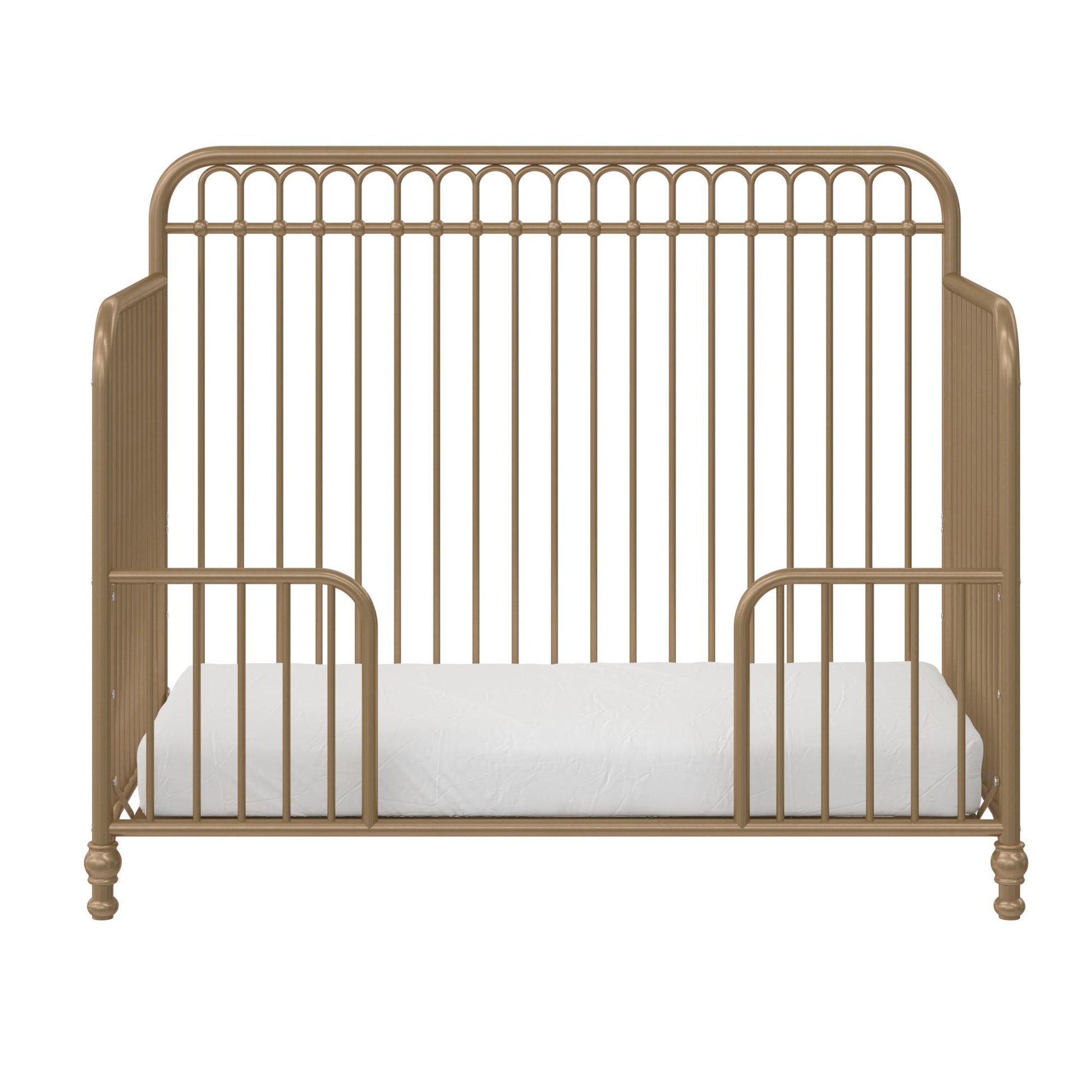 Ivy 3 in 1 Convertible Metal Crib - Gold