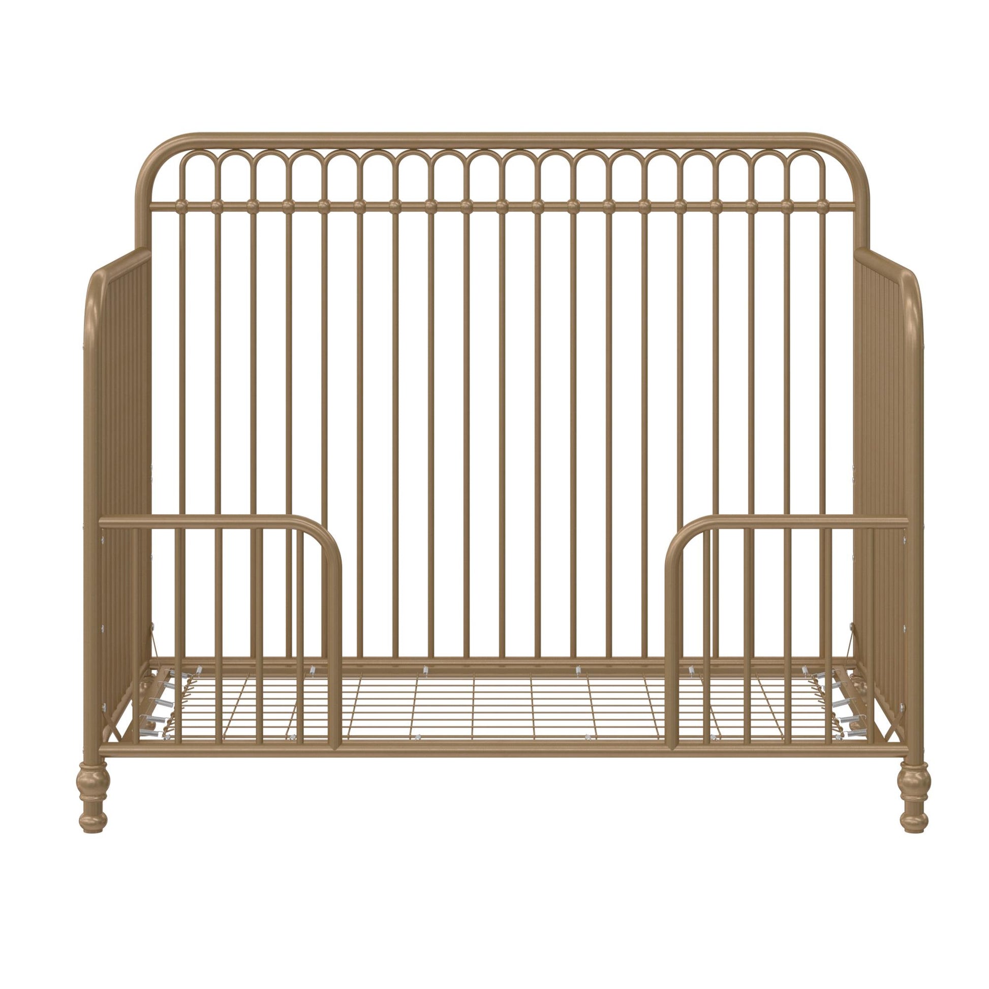 Ivy 3 in 1 Convertible Metal Crib - Gold
