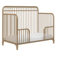 Ivy 3 in 1 Convertible Metal Crib - Gold