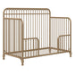 Ivy 3 in 1 Convertible Metal Crib - Gold