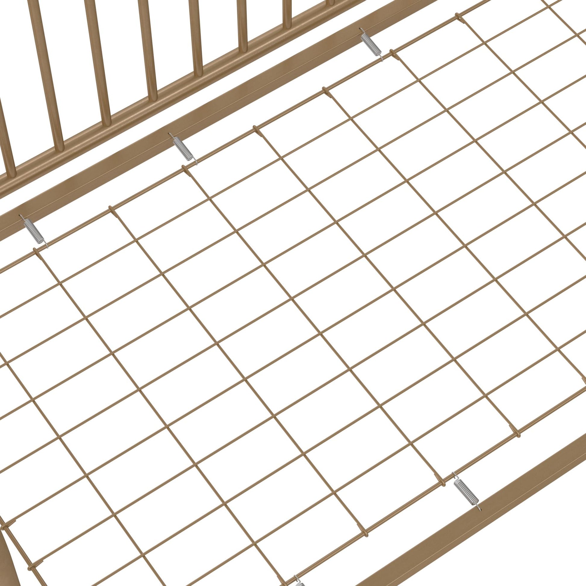 Ivy 3 in 1 Convertible Metal Crib - Gold