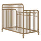 Ivy 3 in 1 Convertible Metal Crib - Gold
