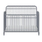 Ivy 3 in 1 Convertible Metal Crib - Dove Gray