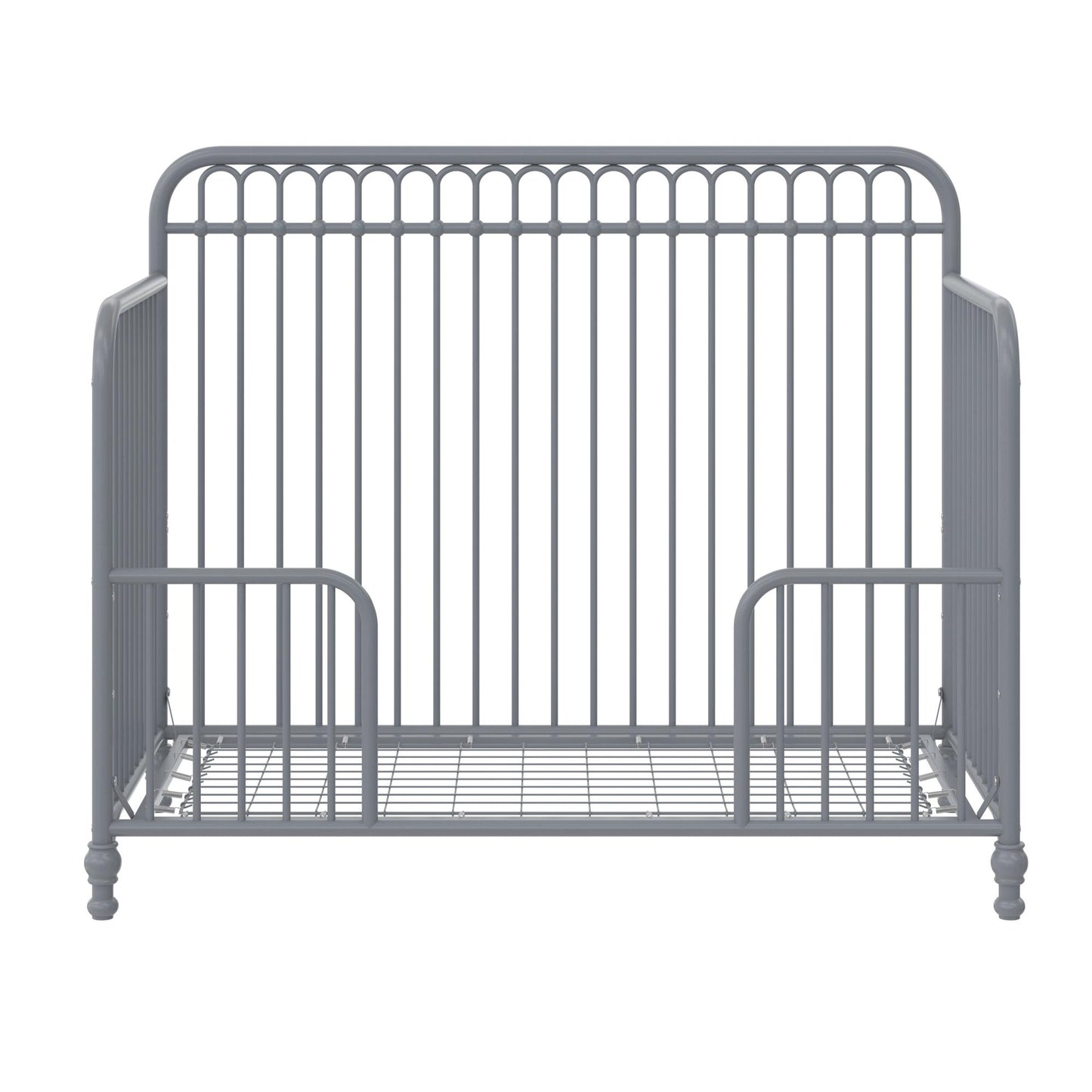 Ivy 3 in 1 Convertible Metal Crib - Dove Gray