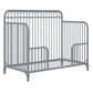 Ivy 3 in 1 Convertible Metal Crib - Dove Gray