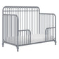 Ivy 3 in 1 Convertible Metal Crib - Dove Gray