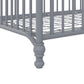 Ivy 3 in 1 Convertible Metal Crib - Dove Gray