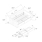 Brittany Daybed with Storage Drawers - Gray - Twin