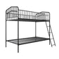 Bushwick Metal Bunk Bed - Black - Twin-Over-Twin