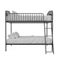 Bushwick Metal Bunk Bed - Black - Twin-Over-Twin
