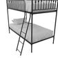 Bushwick Metal Bunk Bed - Black - Twin-Over-Twin