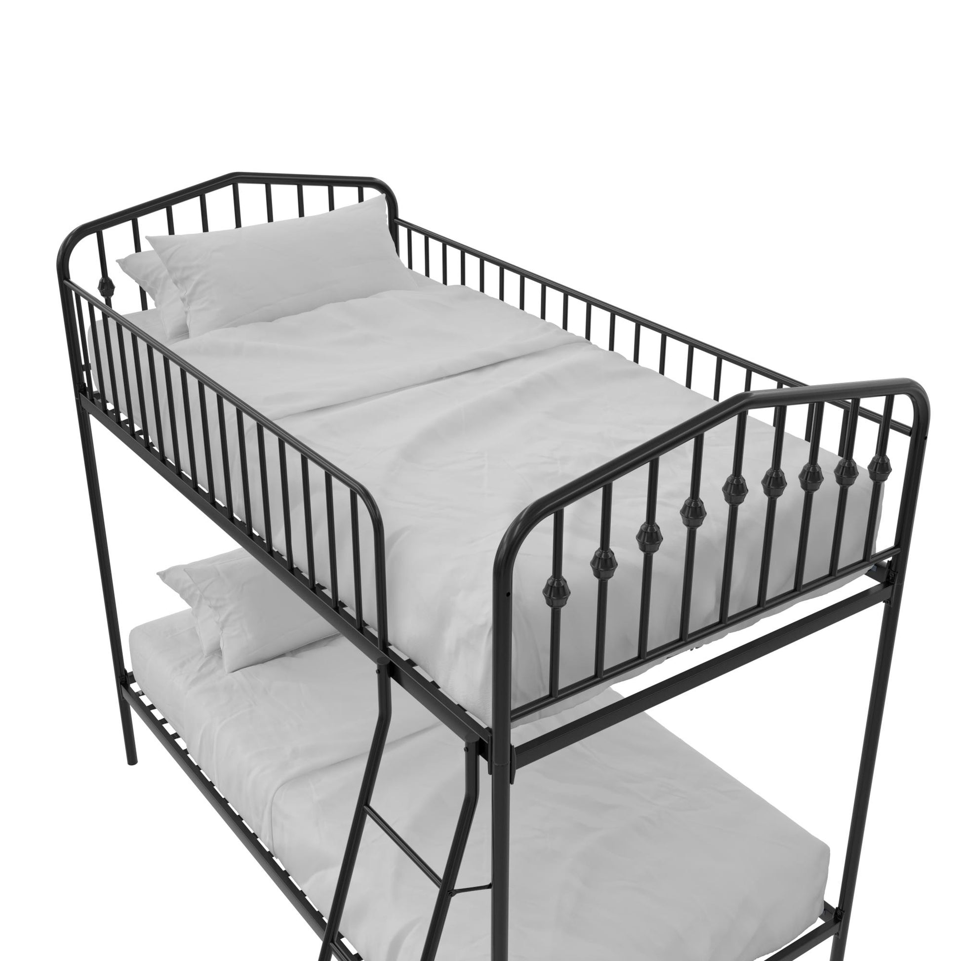 Bushwick Metal Bunk Bed - Black - Twin-Over-Twin