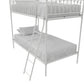 Bushwick Metal Bunk Bed - White - Twin-Over-Twin
