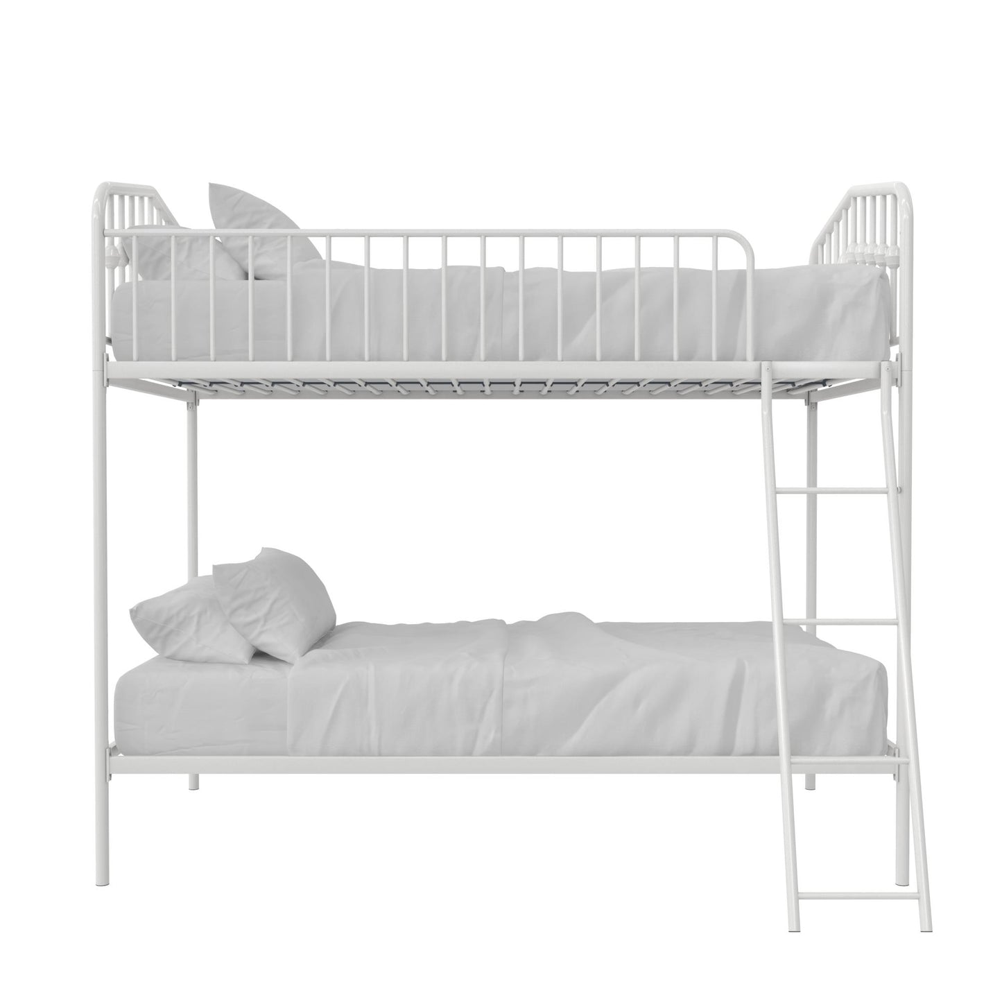 Bushwick Metal Bunk Bed - White - Twin-Over-Twin