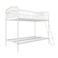 Bushwick Metal Bunk Bed - White - Twin-Over-Twin
