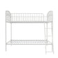 Bushwick Metal Bunk Bed - White - Twin-Over-Twin
