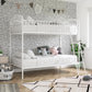 Bushwick Metal Bunk Bed - White - Twin-Over-Twin