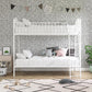 Bushwick Metal Bunk Bed - White - Twin-Over-Twin