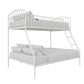 Bushwick Metal Bunk Bed - White - Twin-Over-Full