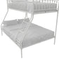 Bushwick Metal Bunk Bed - White - Twin-Over-Full