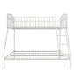 Bushwick Metal Bunk Bed - White - Twin-Over-Full