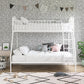 Bushwick Metal Bunk Bed - White - Twin-Over-Full