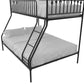 Bushwick Metal Bunk Bed - Black - Twin-Over-Full