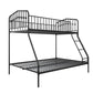Bushwick Metal Bunk Bed - Black - Twin-Over-Full