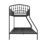 Bushwick Metal Bunk Bed - Black - Twin-Over-Full
