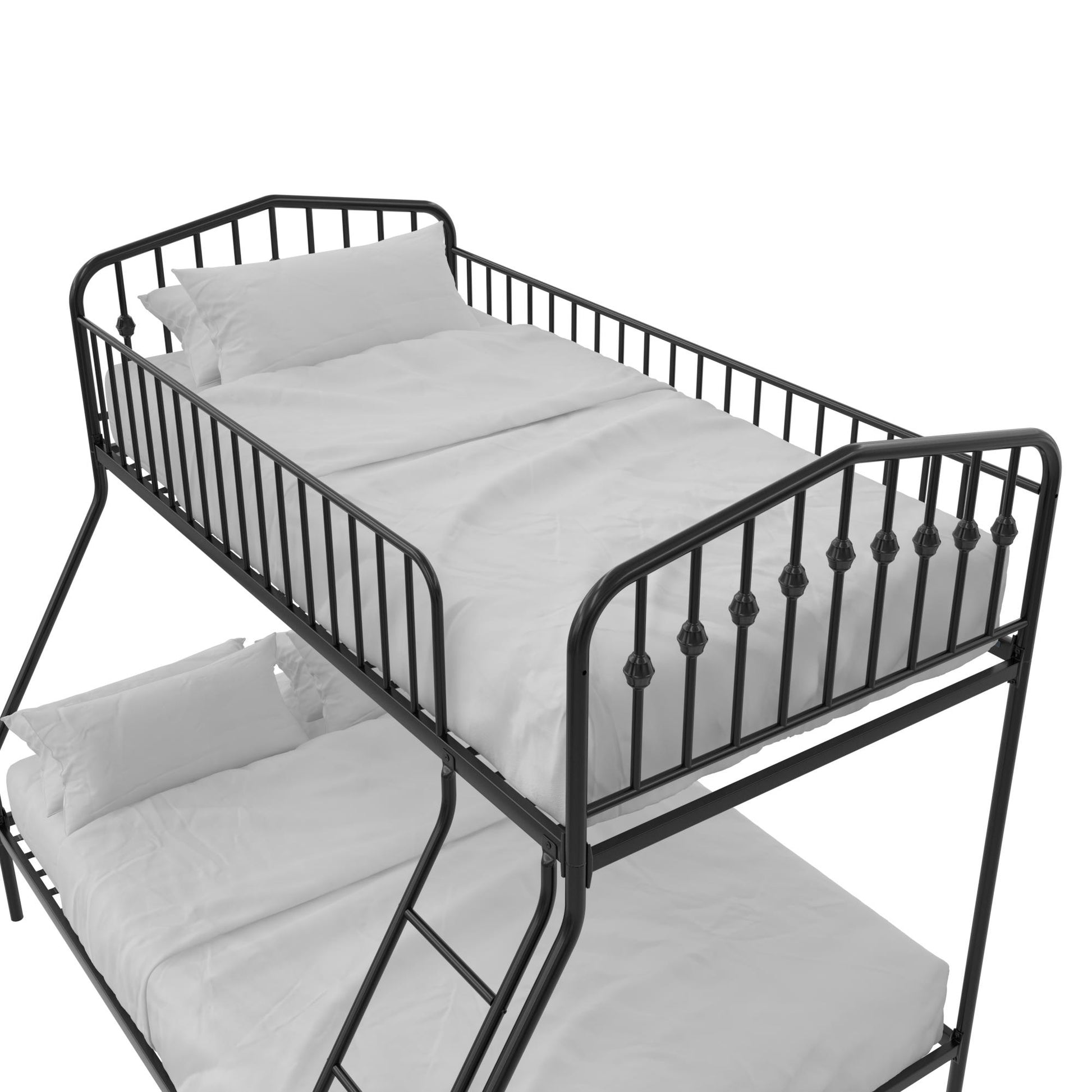 Bushwick Metal Bunk Bed - Black - Twin-Over-Full