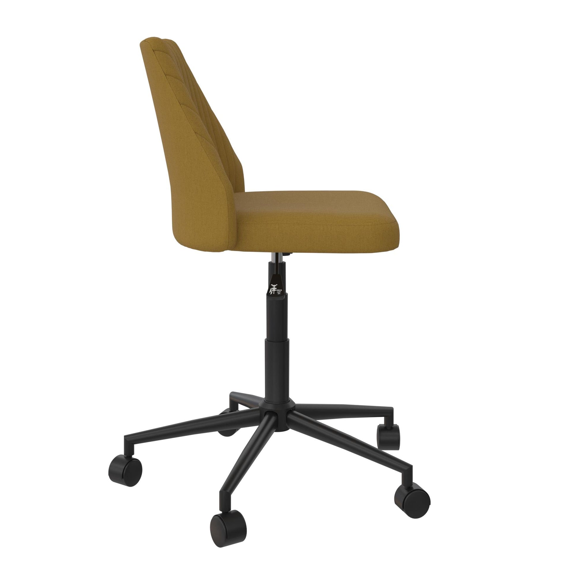 Brittany Office Chair with Casters - Mustard