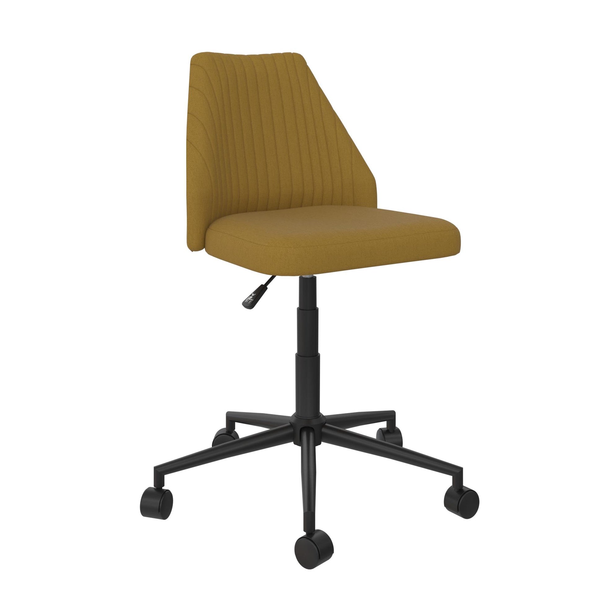 Brittany Office Chair with Casters - Mustard