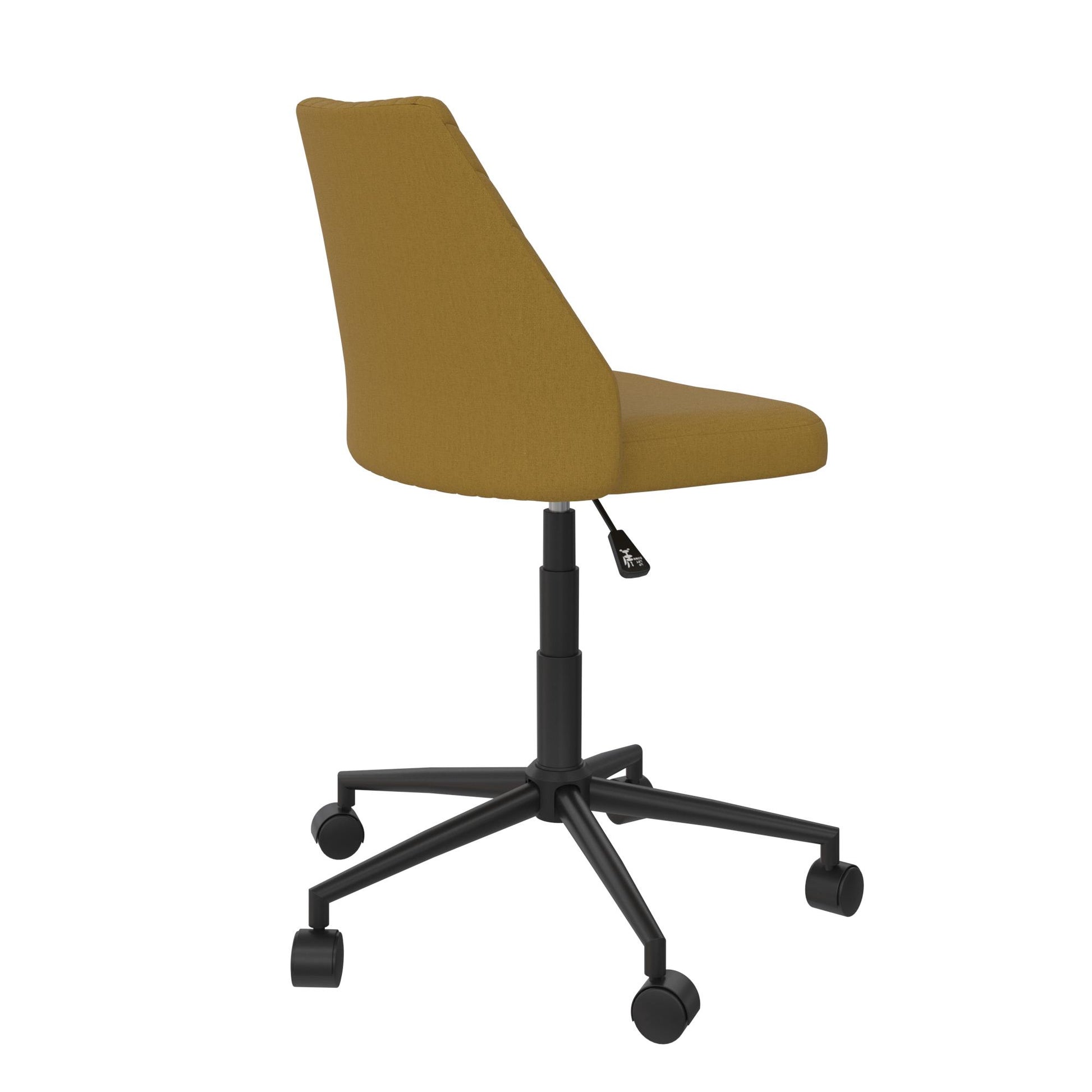 Brittany Office Chair with Casters - Mustard