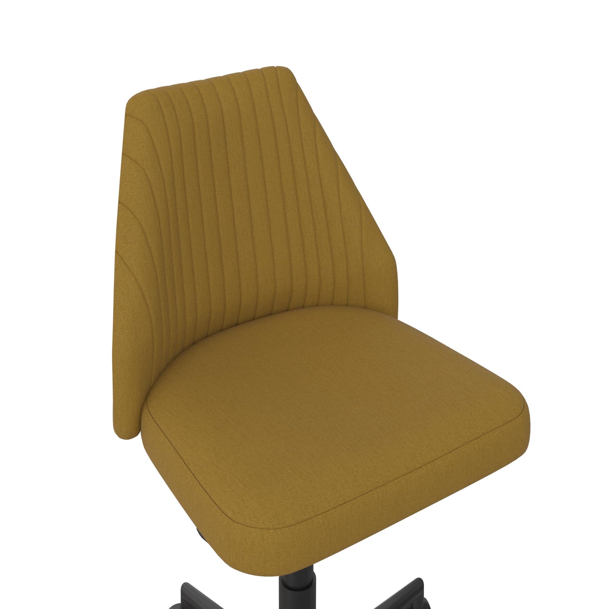 Brittany Office Chair with Casters - Mustard
