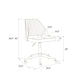 Brittany Office Chair with Casters - Gray