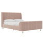 Valentina Upholstered Bed with Channel Tufting - Pink - Full