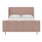 Valentina Upholstered Bed with Channel Tufting - Pink - Full