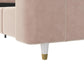 Valentina Upholstered Bed with Channel Tufting - Pink - Full